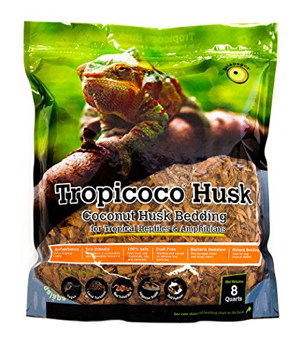 Galapagos 05014 Tropicoco Coconut Husk Bedding, 8-Quart, Natural