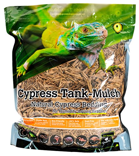 Galapagos 05054 Cypress Tank Mulch Forest Floor Bedding, 8-Quart, Natural
