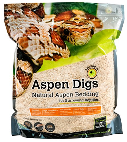 Galapagos 05064 Aspen Digs Shavings Bedding, 8-Quart, Natural