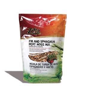 Zilla Reptile Terrarium Bedding Substrate Jungle Mix Moss & Fir, 10-Qt