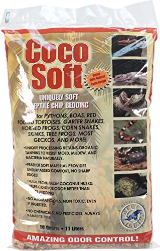 Carib Sea SCS00212 Coco Soft Reptiles Bedding, Fine Chip, 10-Quart